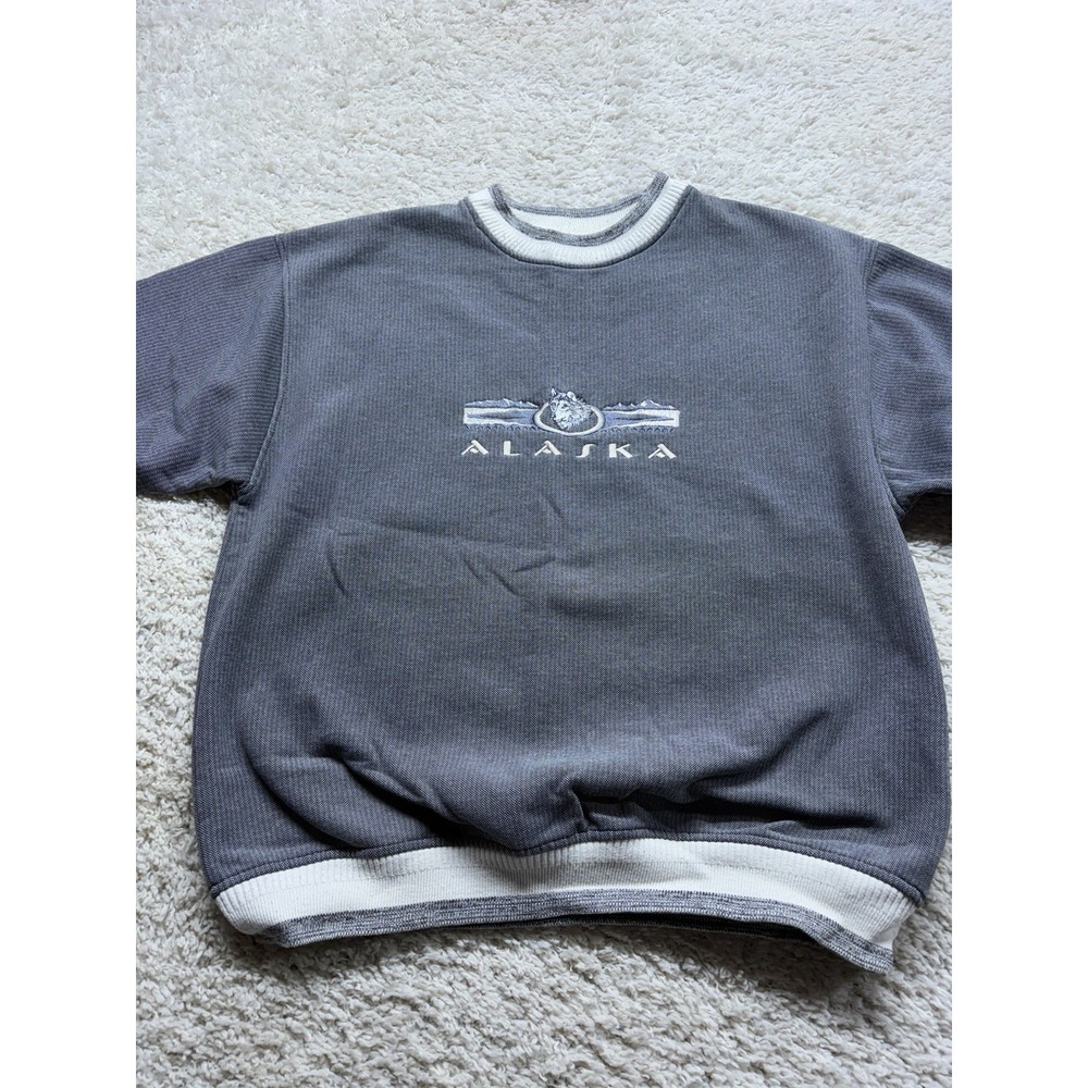 Vintage Alaska Eagle Sweatshirt Renegade Club USA 90s Mens L